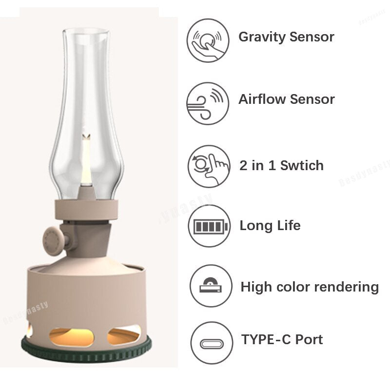 Retro LED  Kerosene Lamp