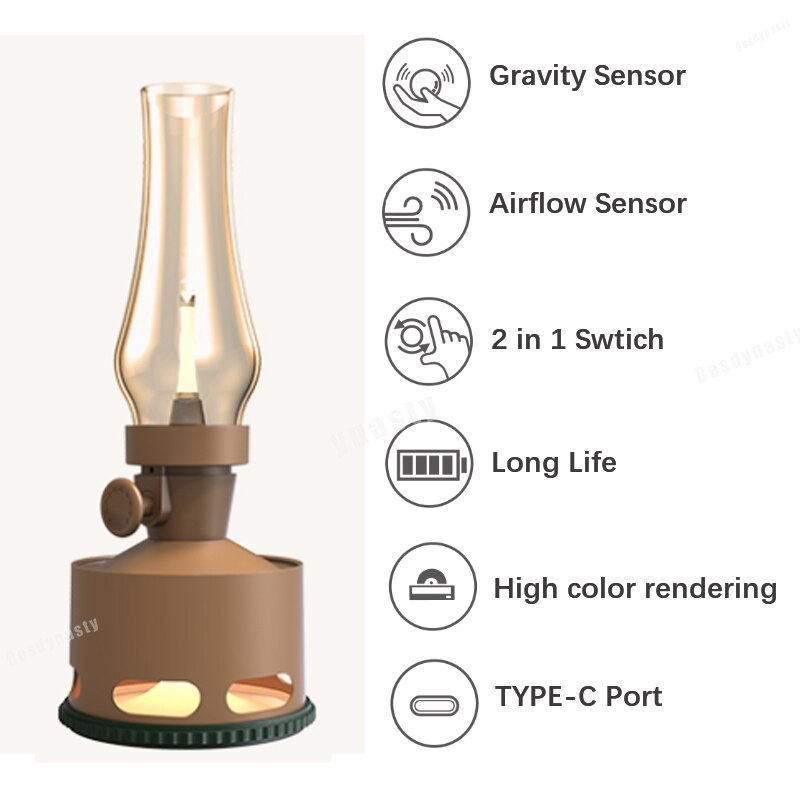 Retro LED  Kerosene Lamp
