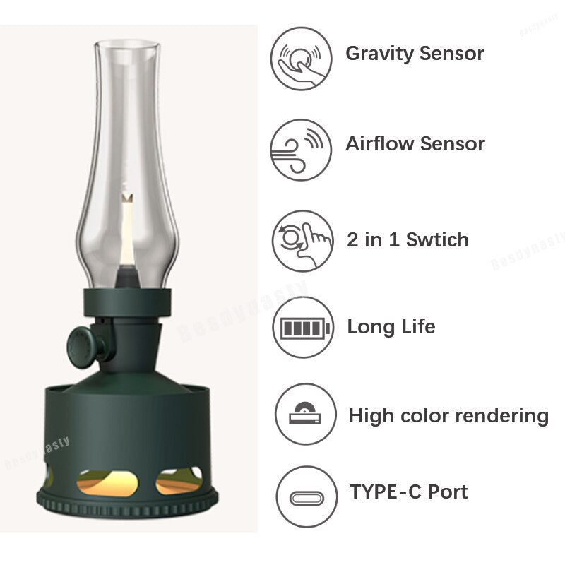 Retro LED  Kerosene Lamp